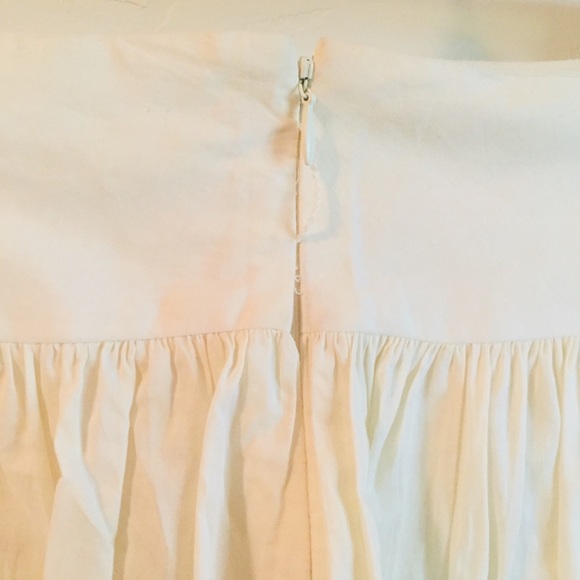 🍒 5/$20 Cream Floral Knee Length Cotton Skirt - Picture 7 of 8